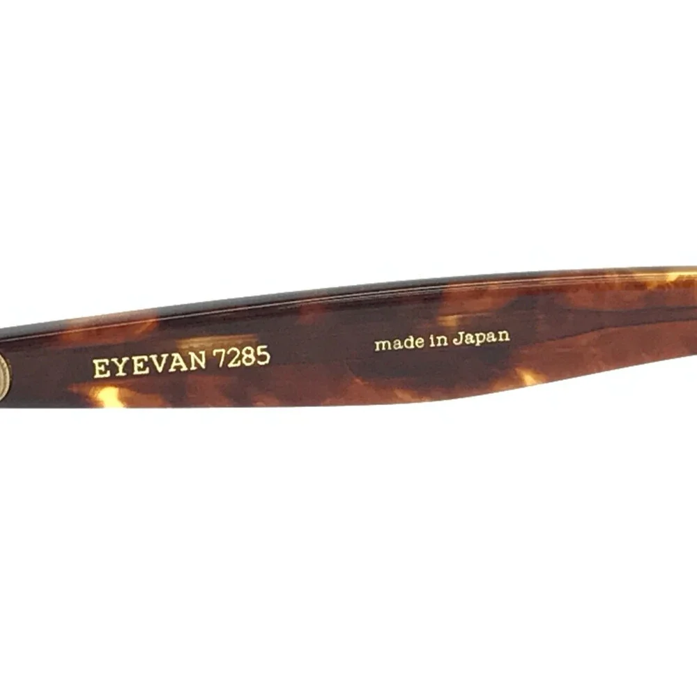 Eyevan Eyeglasses Frames 643 c.301901 Tortoise Gold Square Full Rim 47-23-147